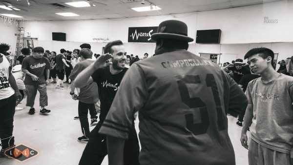 Image of people dancing during the las Vegas Locking Camp